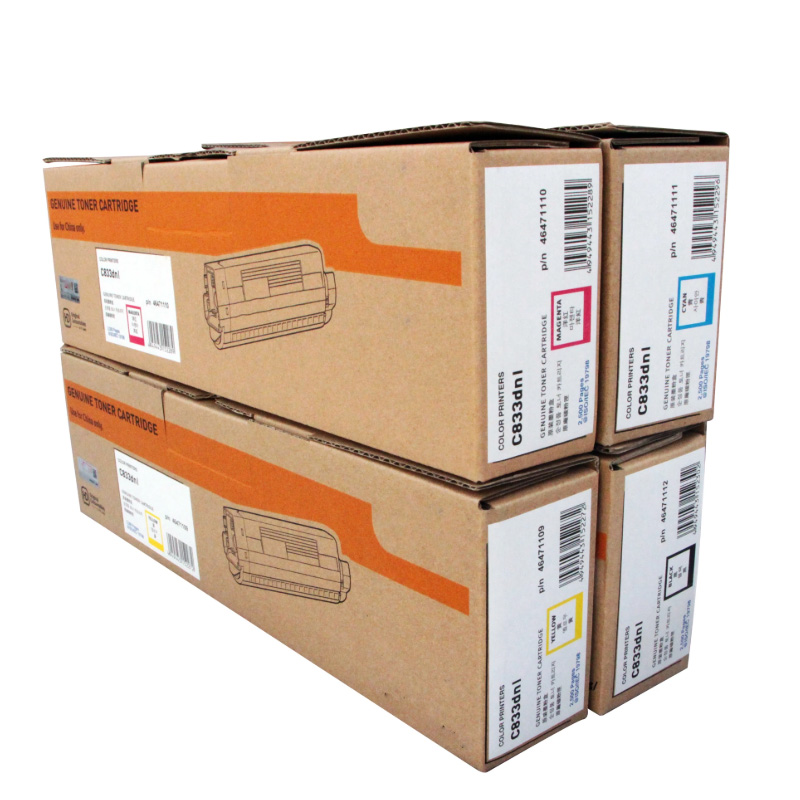 Toner Cartridge - ตลับหมึกต้นฉบับสําหรับ OKI C833DNL C833 C833dnl เครื่องพิมพ์สีพิมพ์ปริมาณ