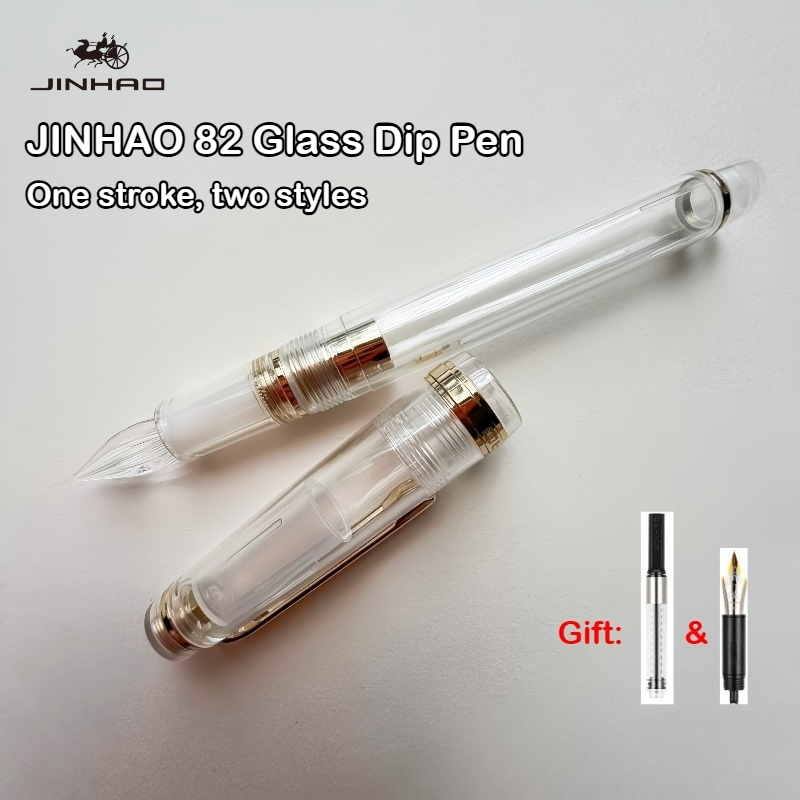 Ink Cartridge - ปากกาจุ่มหมึกแก้ว JINHAO 82 แบบ One Stroke