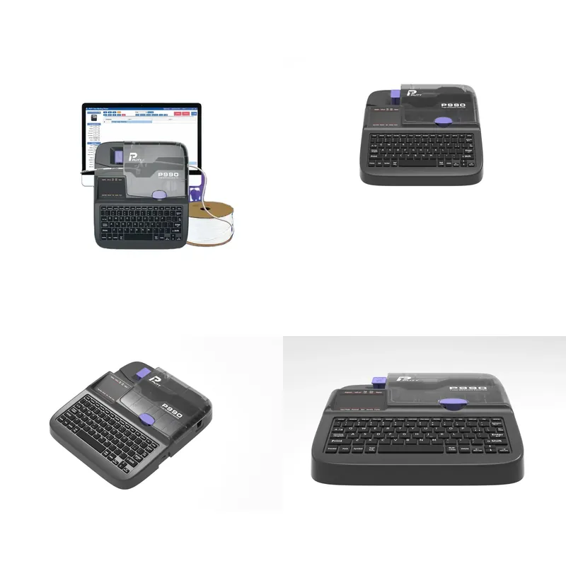 Label Printer - เครื่องพิมพ์ฉลากสายเคเบิล P990 ระดับมืออาชีพ เครื่องพิมพ์ป้ายสายเคเบิล ไม่ใช่เครื่องพิมพ์แบบไร้สาย เครื่องพิมพ์ท่อหดความร้อน