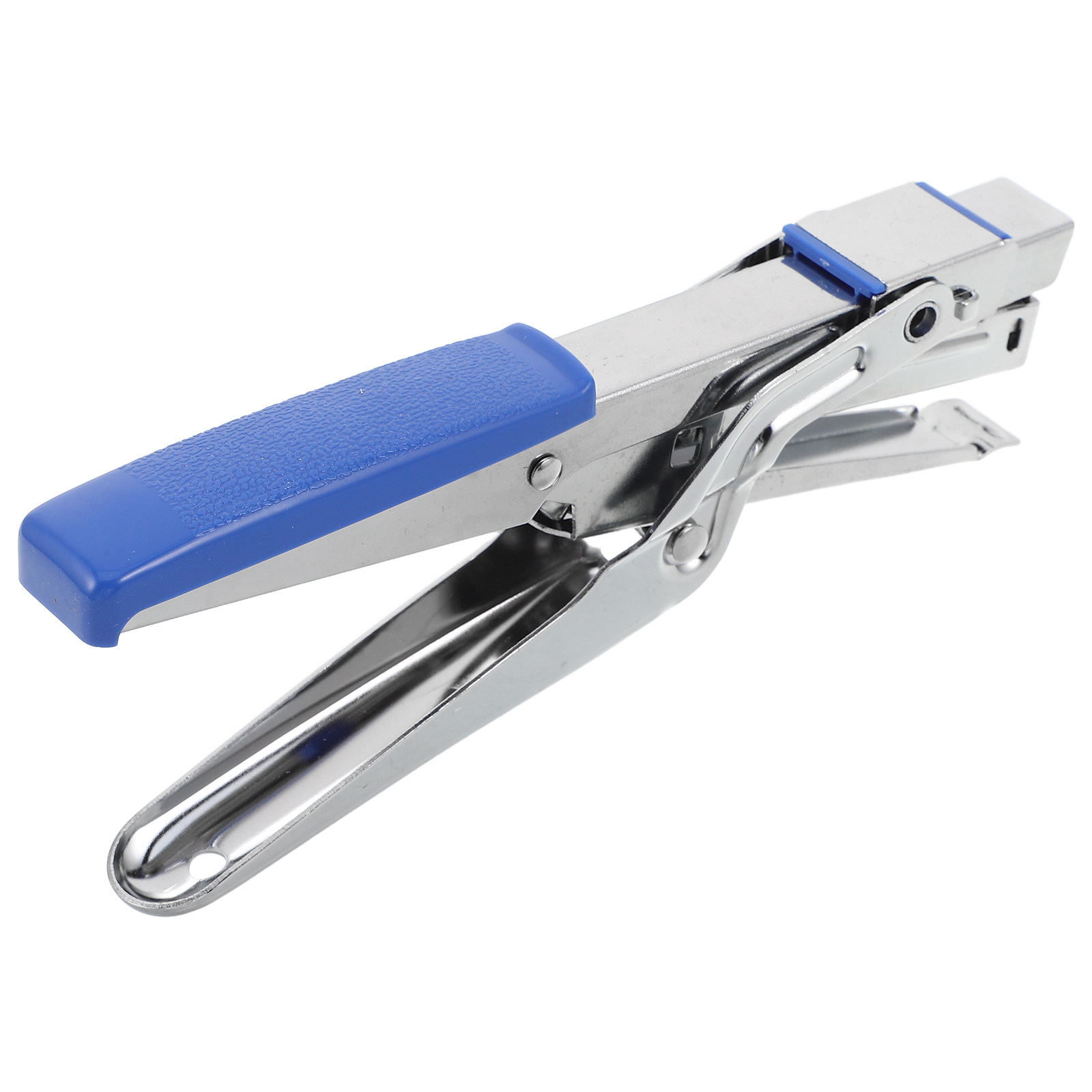 Stapler Heavy Duty - เครื่องเย็บกระดาษแบบมือถือสำหรับงานหนัก รูปทรงคีม เย็บได้เยอะ สีฟ้า สำหรับโรงเรียน สำนักงาน
