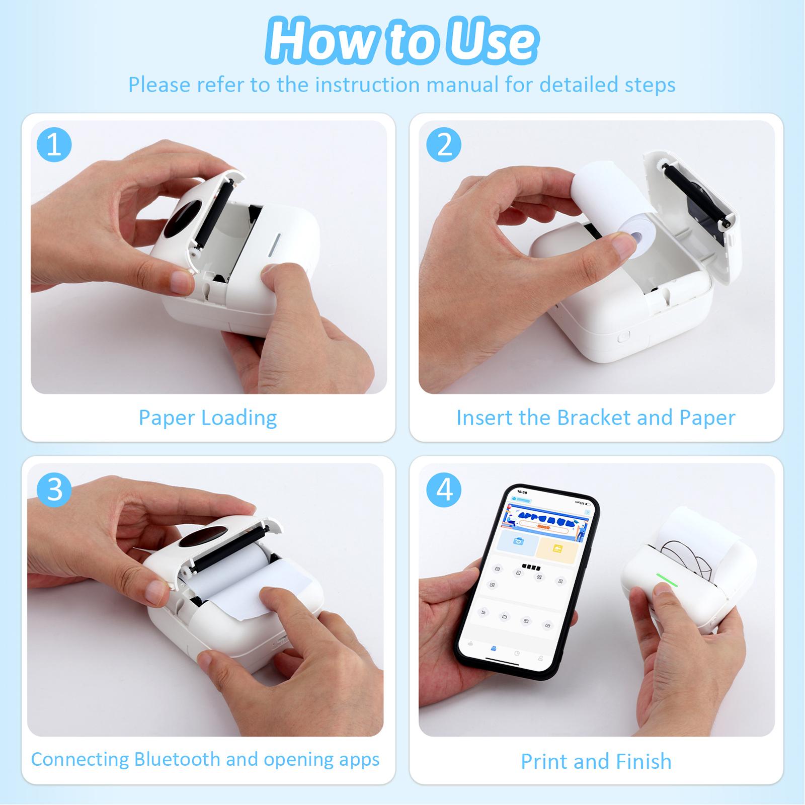 เครื่องพิมพ์ความร้อนแบบพกพา พร - Thermal Printer บทวิจารณ์และราคา