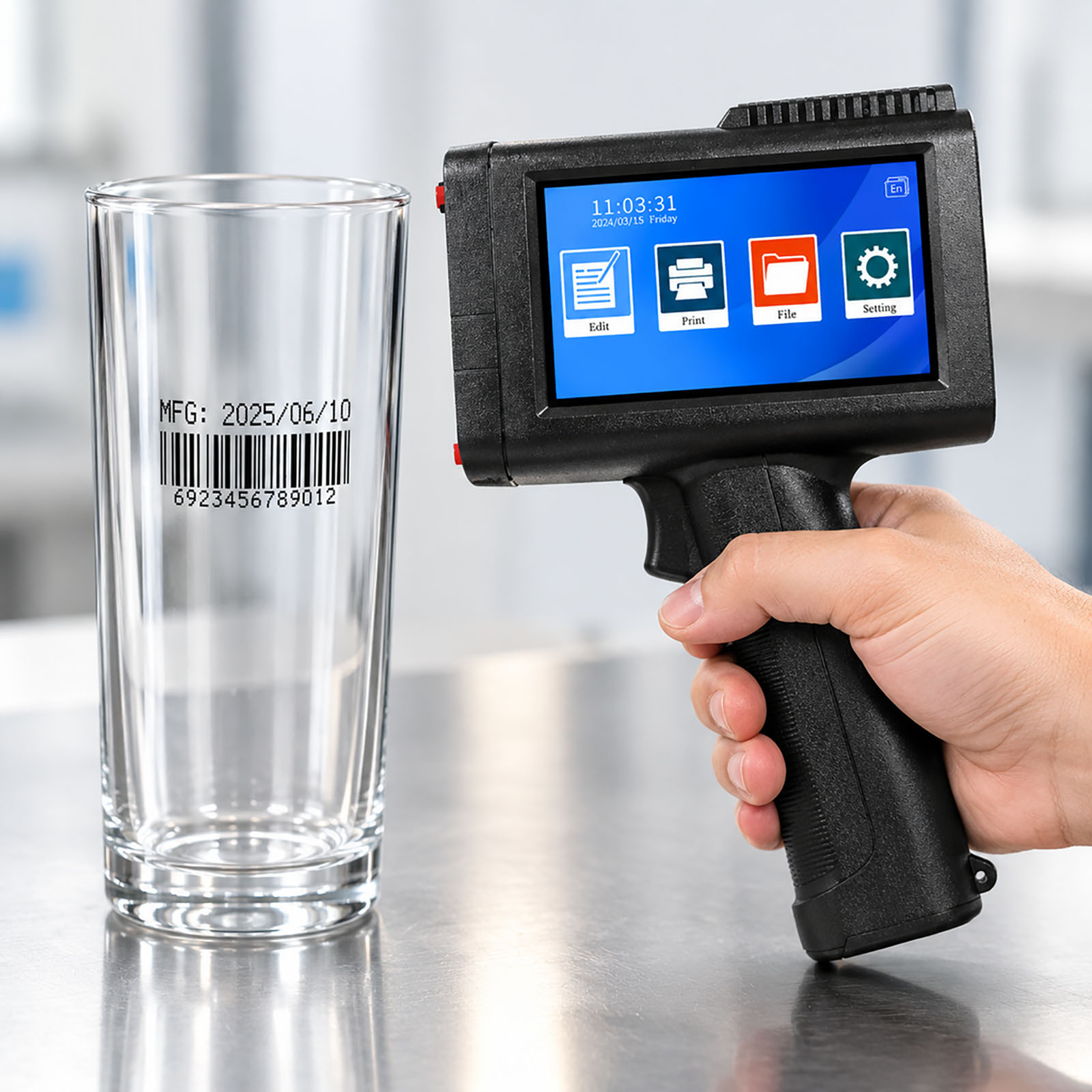 ZM-C13 เครื่องพิมพ์อิงค์เจ็ตแบ - Barcode Printer บทวิจารณ์และราคา