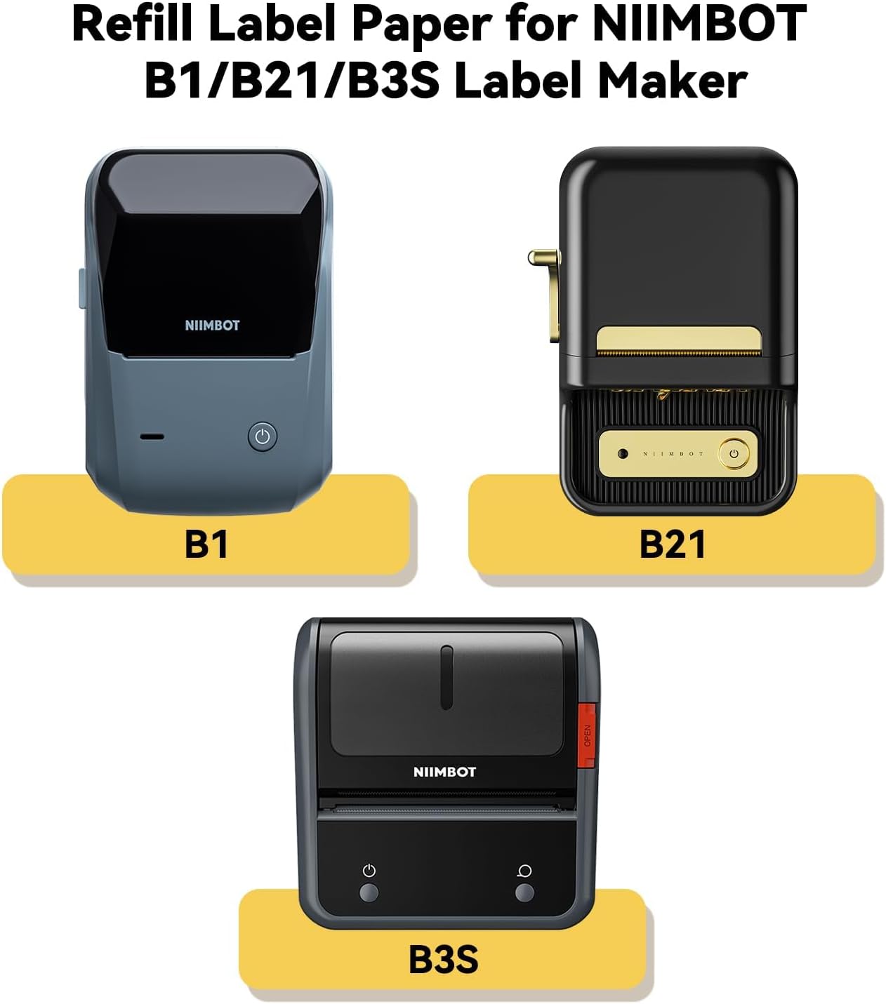 NiiMBOT B21 B1 B3S รอบป้ายพิมพ - Label Maker บทวิจารณ์และราคา